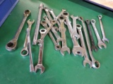 18 various wrenches, standard and metric