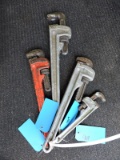 Lot of 4 RIDGID Pipe Wrenches / 24