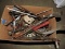 Lot of: Hand Tools, Chisels, Hole Saw Blades, Various Hand Tools
