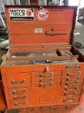 Vintage MATCO Counter Top Tool Box / 10-Drawers + Lift Top / Comes with Key