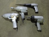 Lot of 4 Pneumatic Air Wrenches / Air Hammers - Various Brands