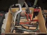 Various Hand Tools: Allen Wrenches, Snips, Pry Bars, Screw Drivers, Etc….