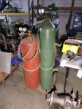 Oxygen / Acetelene Cutting Torch Set - 2 Tanks, Torch, Hoses and Cart