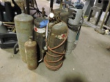 Pair of Torch Sets and 3 Additional Tanks in Various Conditions