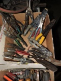 Large Variety of Various: Snips, Wire Strippers, Needle Nose Pliers --  Approx 18