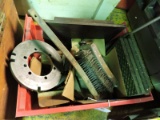 Lot of Metal Lathe Parts and Wire Brushes