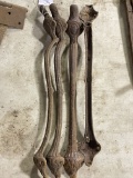 Set of 4 Antique Cast Iron Legs / Apprx 24