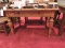 Antique Formal Desk / Library Table with Drawer / 29