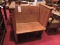 Single Seating Antique Wooden Pew / Also Called a Throne