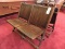 Antique Double Wooden Folding Deck Chair -- Approximately 1920