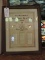 Young Men's Bible Class Certificate - Framed - very old