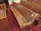 Antique Wooden Church Pew - Original - Apprx 135 Years Old / Water Damaged !