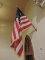 Formal American Flag on Pole with Mount and Eagle Topper / Flag is 50