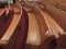 Antique Wooden Church Pew - Original - Apprx 135 Years Old / in 2 Sections / 18-Ft