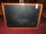 Large Antique 2-Sided Hanging Chalkboard / 48