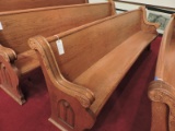 Antique Wooden Church Pew - Original - Apprx 135 Years Old