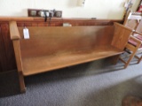 Antique Wooden Church Pew - Original - Apprx 135 Years Old / Completely Straight