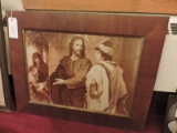 JESUS Framed Art Under Glass -- 36.5