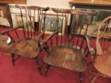 Pair of Windsor-Style Wooden Chairs / 39