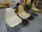 Lot of 4 Vintage 1970's Fiberglass Chairs / Seat Height: 18