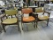 Lot of 3 Vintage / Mid-Century Modern Arm Chairs - Wood with Vinyl Seats
