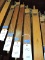 Lot of 5 Antique Wooden Pipe Organ Pipes -- see photos