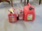 Lot of 3 Fuel Cans - Plastic