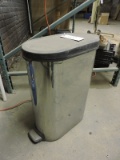 Commercial Flip-Top Trash Can