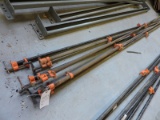 Lot of SIX Large Clamps / Approx 10' in length