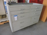 8-Drawer Metal Commercial Cabinet / No Top