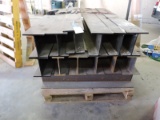 Lot of 17 Steel I-Beams / Most are 48