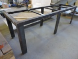 Large Industrial Steel Shop Table - No Top / 9' 10
