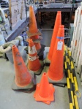 Lot of Traffic Cones and Rods