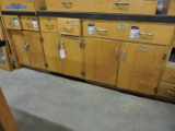 Lot of 3 Vintage Lab Lower Cabinets / Overall: 83