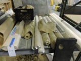 Various Rolls of Burlap, Paper, Plastic and Insulation  -- see photos
