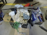 Large Misc. Lot of: Rope, Insullation, Nail Bags, Paint Trays, Ruler, etc...