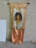 Holy Name Society' Antique Silk Banner / 82