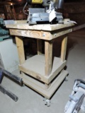 Wooden Rolling Shop Table / 27