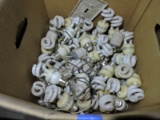 Large Lot of Used Compact Flourescent Light Bulbs -- 60 or 70 ????
