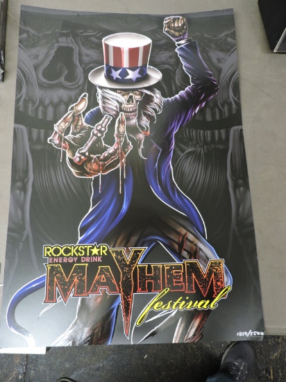 Rockstar MAYHEM Festival - Limited Edition Numbered Poster