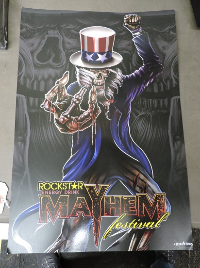 Rockstar MAYHEM Festival - Limited Edition Numbered Poster