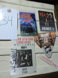 4 VIP / CREW Badges: Kiss, AC DC & Lynyrd Skynyrd