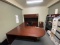 Four pieces of office furniture + comuter chair + lobby chairs - see pictures