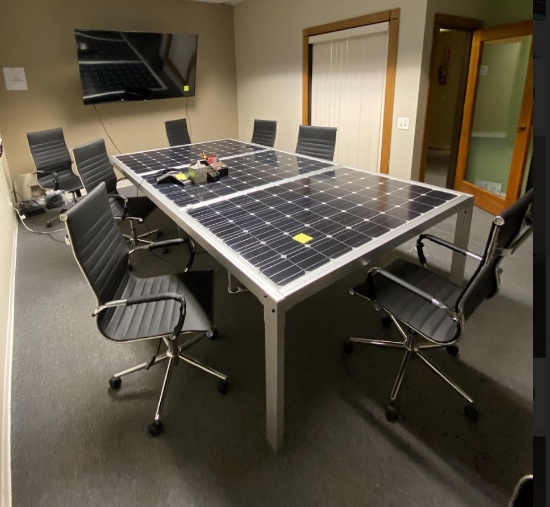 Custom Built Solar Panel Dining / Conference Room Table