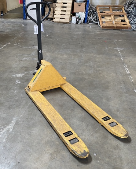 Uline - Pallet Jack - Yellow - Standard Fork, 48 x 27" - Model # H-1043