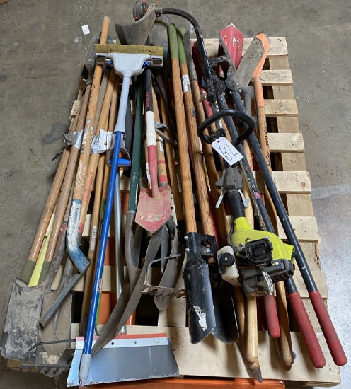 Various Garden Tools + Ryobi String Trimmer Model # RY252CS - See Pictures