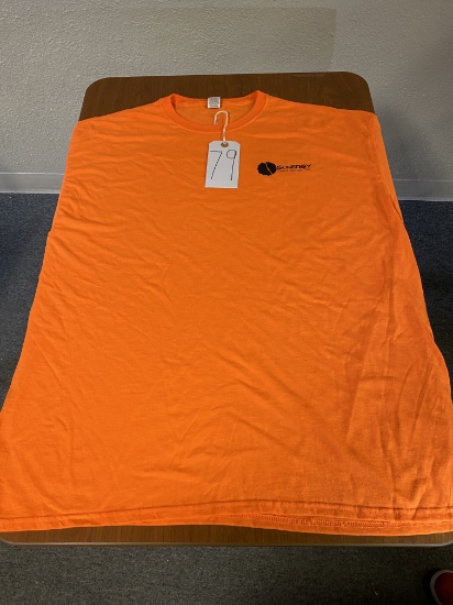 85 - Short Sleeves XLarge " Sunergy Construction" Orange Work T-Shirt