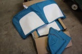 56 CONVERTIBLE BLUE/WHITE COMPLETE SEAT KIT WITH BOOT