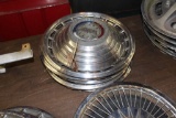 (5) Ford Chrome Hub Cap Covers