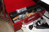 Metal Toolbox with Contents